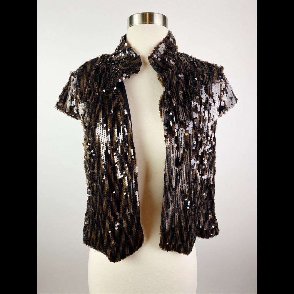 Sharon Young Sequin Vest/Jacket Size Small